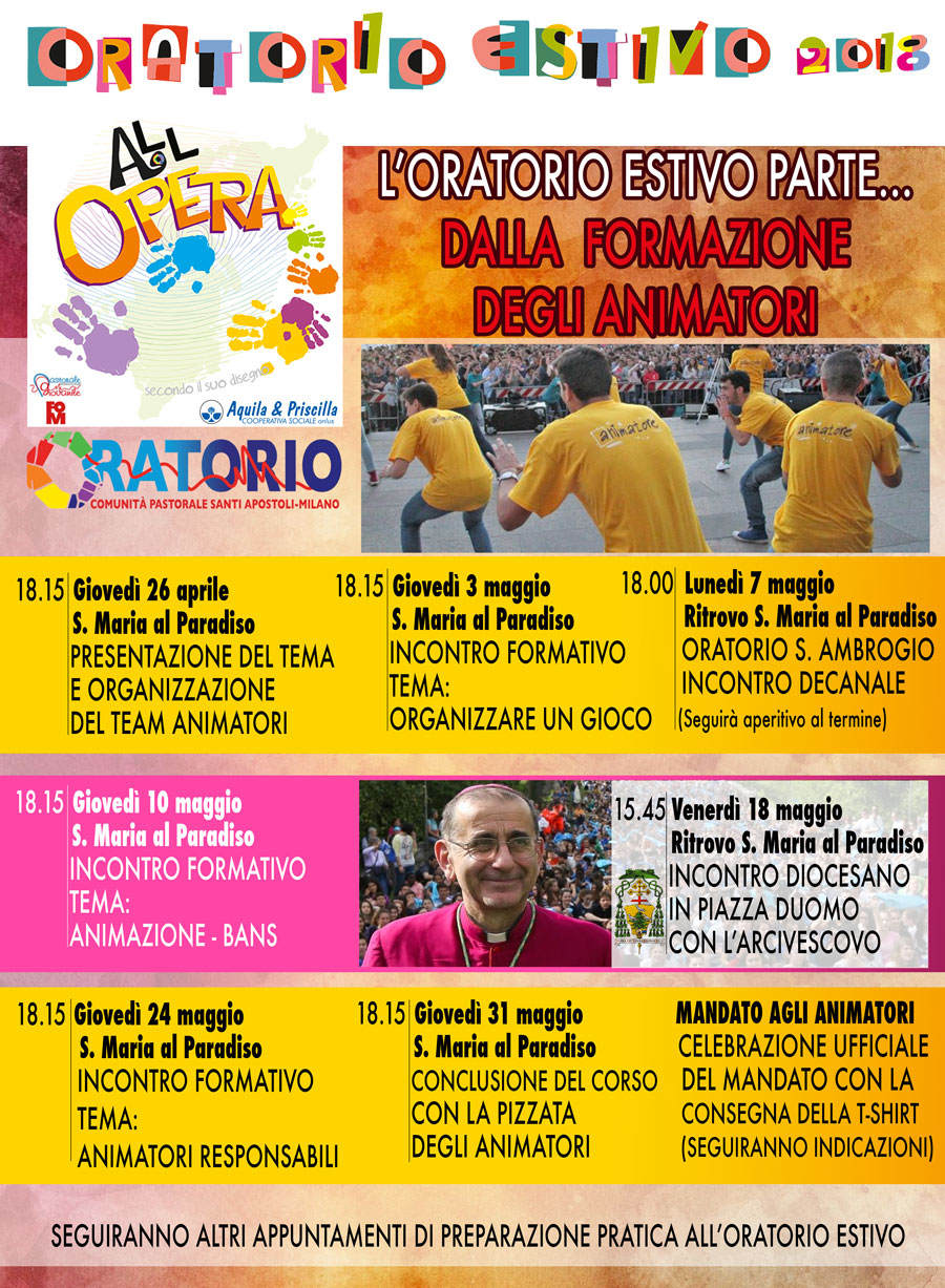 LA FORMAZIONE DEGLI ANIMATORI