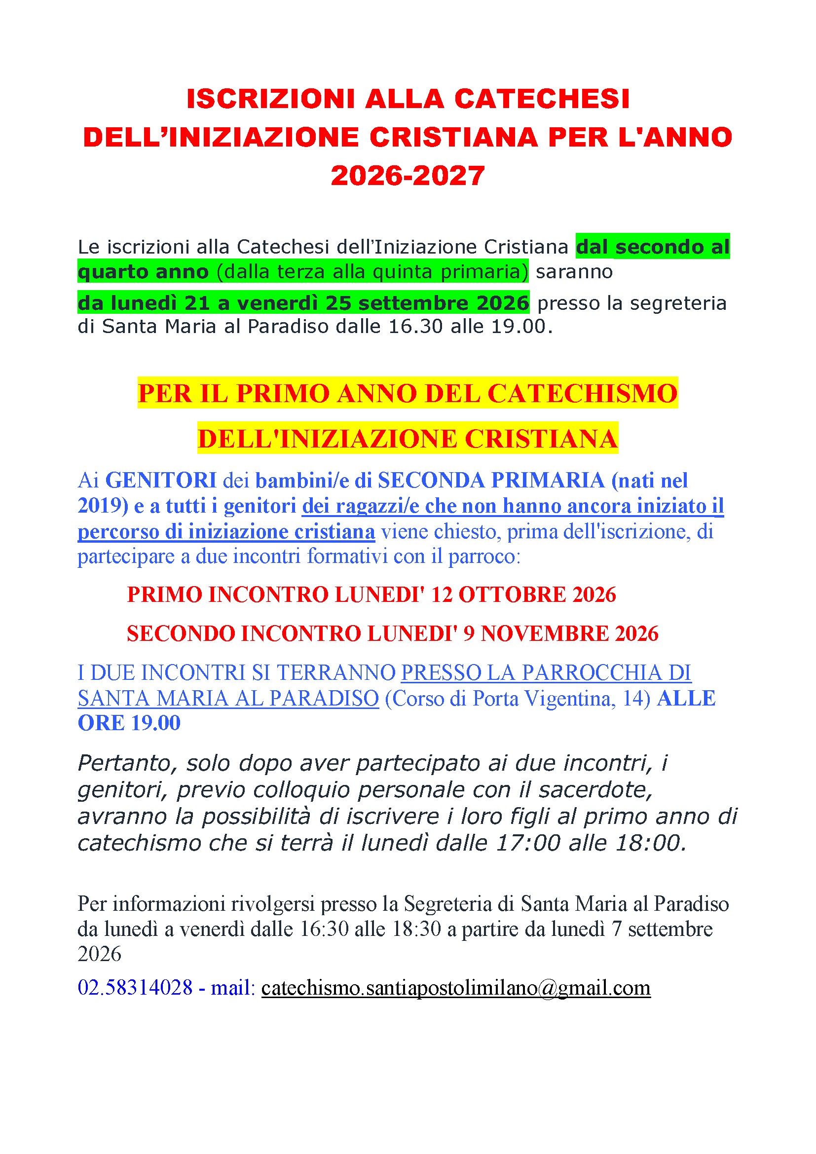 catechesi giorni 2026 2027 Pagina 2